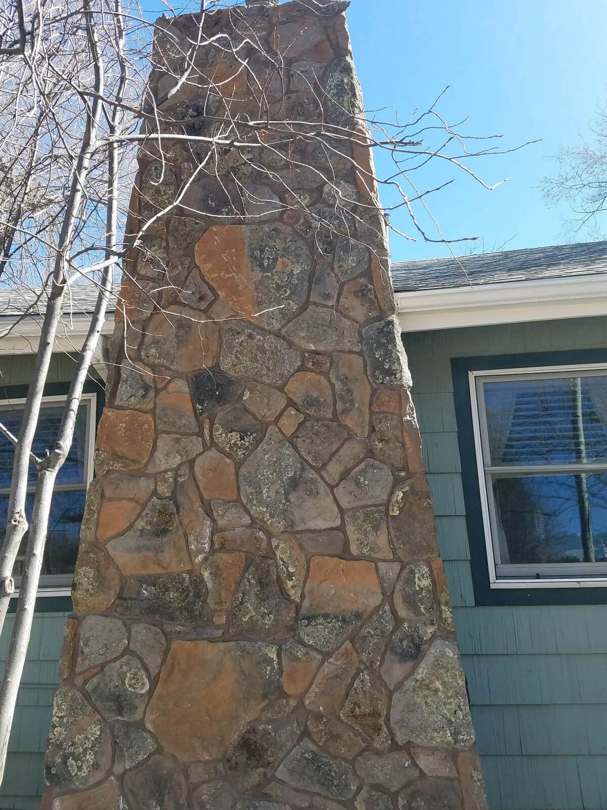 Stone chimney. malapai